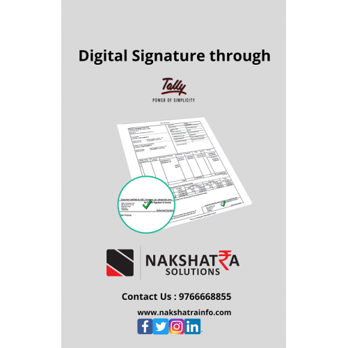 DSC Through Tally Prime